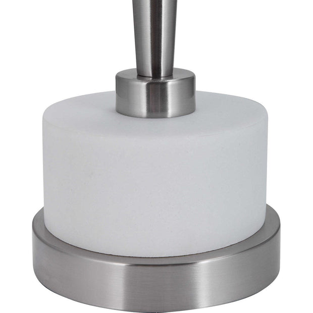 Uttermost Masika White Marble Top With Brushed Nickel Modern Drink Table