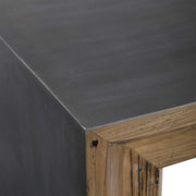 Uttermost Vail Reclaimed Wood With Gray Concrete Rustic Modern Console Table