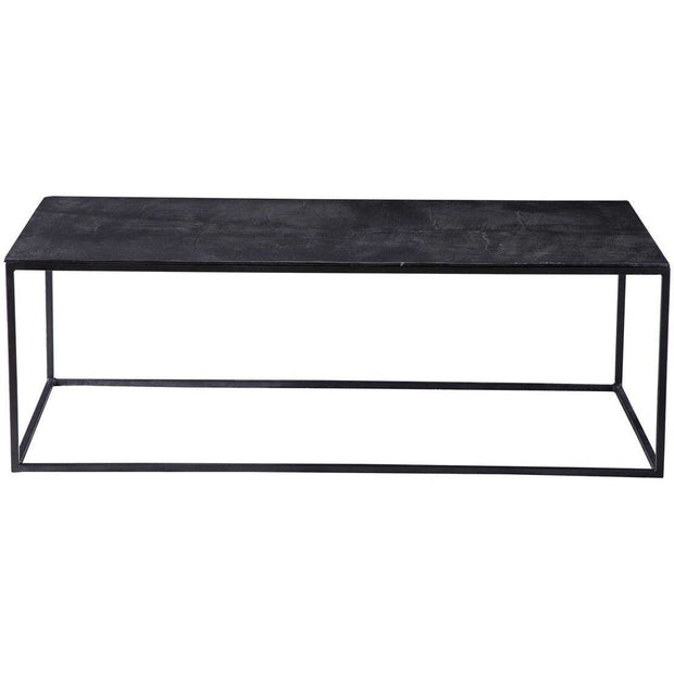 Uttermost Coreene Antiqued Bronze With Aged Black Iron Modern Coffee Table