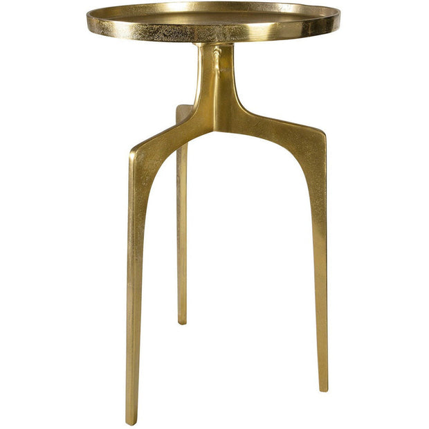 Uttermost Kenna Textured Soft Gold Modern Accent Table