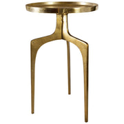 Uttermost Kenna Textured Soft Gold Modern Accent Table