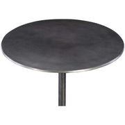 Uttermost Beacon Antiqued Nickel Round Modern Accent Table