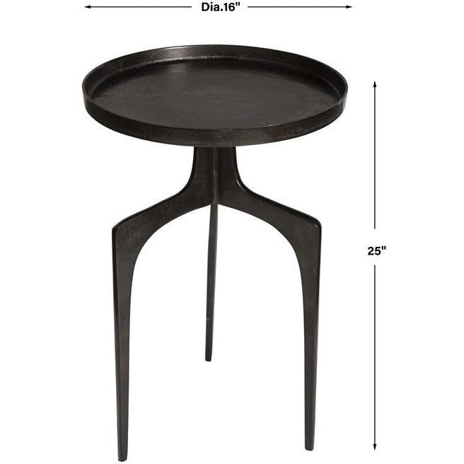 Uttermost Kenna Antique Bronze Modern Accent Table