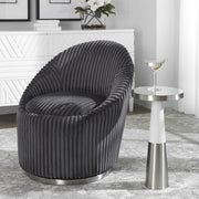 Uttermost Fortier Mirrored Top With White Wood & Brushed Nickel Modern Accent Table