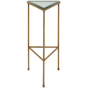 Uttermost Giza Glass Top With Brushed Gold Iron Drink Table