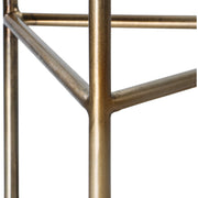 Uttermost Giza Glass Top With Brushed Gold Iron Drink Table