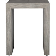Uttermost Aerina Gray Distressed Wood Rustic Modern End Table