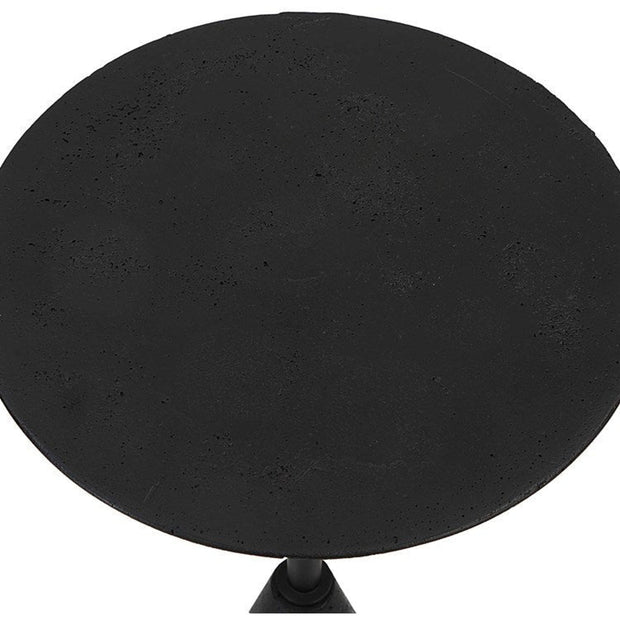 Uttermost Midnight Black Round Modern Accent Table