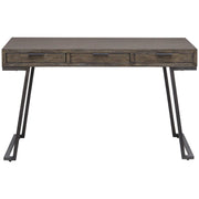 Uttermost Comrade Light Gray Glazing Mango Wood With Aged Steel Metal Rustic Modern Desk