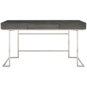 Uttermost Claude Smoke Grey With Brushed Nickel Contemporary Desk