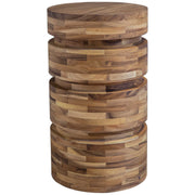 Uttermost Boone Wood Rustic Modern Round Accent Drink Table