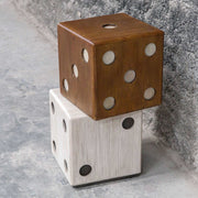 Uttermost Roll The Dice Wood Stacked Dice Game Room Accent Table