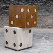 Uttermost Roll The Dice Wood Stacked Dice Game Room Accent Table