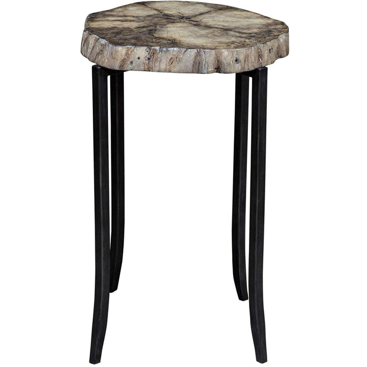 Uttermost Stiles Suar Wood Live Edge Rustic Modern Accent Table