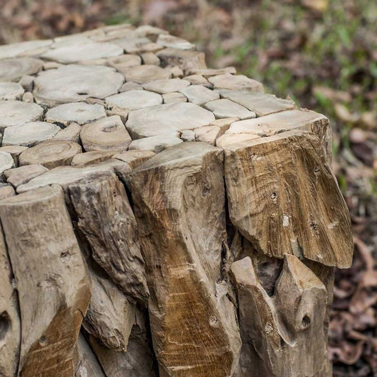 Uttermost Teak Root Natural Teak Wood Organic Modern Bunching Cube Table