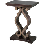 Uttermost Parina Ebony and Taupe Gray Wood Accent Table