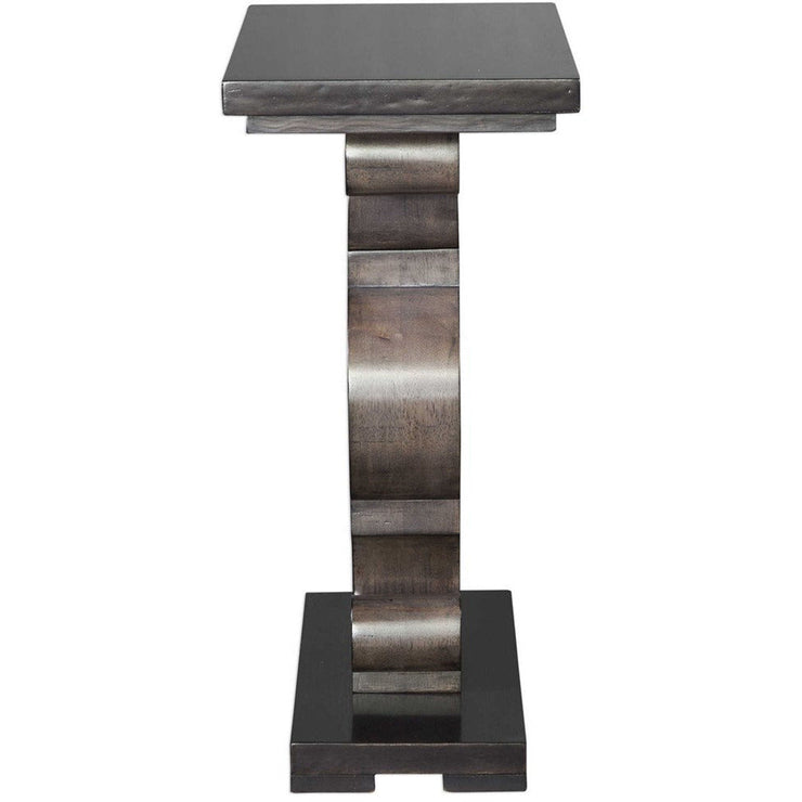 Uttermost Parina Ebony and Taupe Gray Wood Accent Table