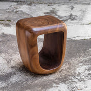 Uttermost Loophole Natural Wash Suar Wood Accent Stool