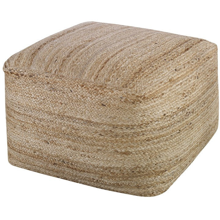 Uttermost Camden Braided Natural Hemp Pouf