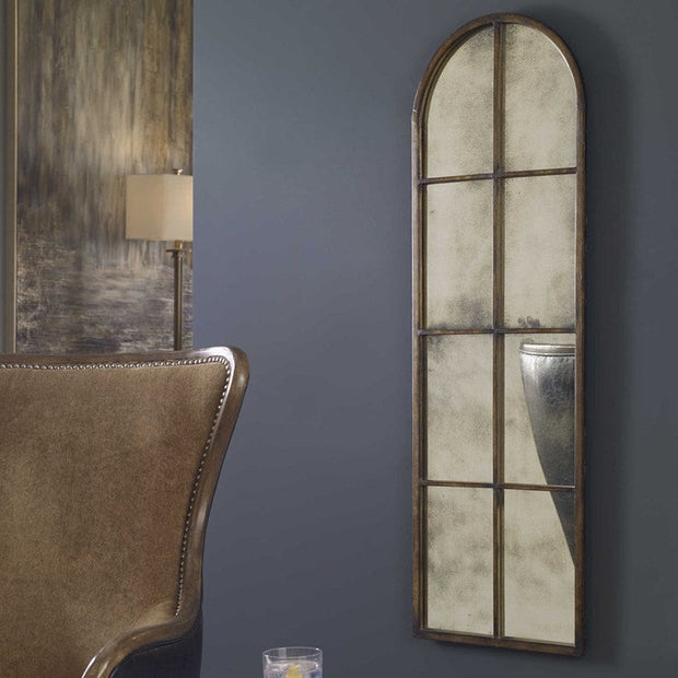 Uttermost Amiel Bronze Iron Arched Mirror