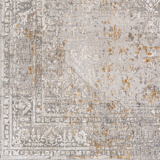 Surya Rugs Carmel Collection Taupe, Blue, Mustard, Off White & Light Gray Area Rug CRL-2318