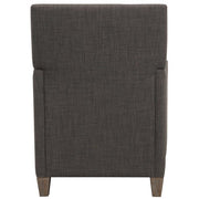Uttermost Darick Charcoal Gray Linen Modern Club Chair
