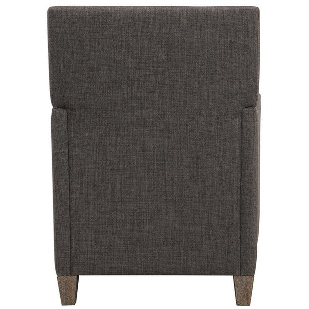 Uttermost Darick Charcoal Gray Linen Modern Club Chair