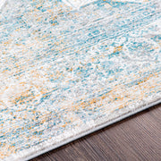 Surya Rugs Carmel Collection Taupe, Blue, Dark Blue, Light Gray, Off White, Mustard & Brown Area Rug CRL-2312