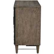 Uttermost Shield Gray Oak 2 Door Cabinet