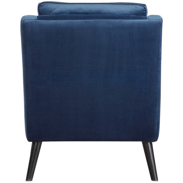 Uttermost O’Brian Ink Blue Velvet Contemporary Armchair