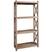 Uttermost Stratford Reclaimed Wood Etagere Bookcase