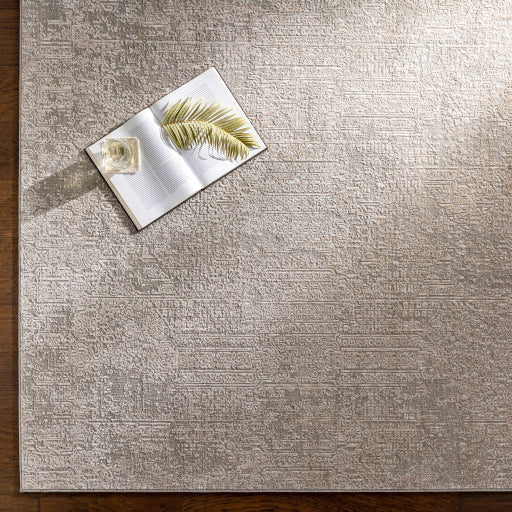 Surya Rugs Carmel Collection Light Gray, Off White, Gray & Taupe Area Rug CRL-2300