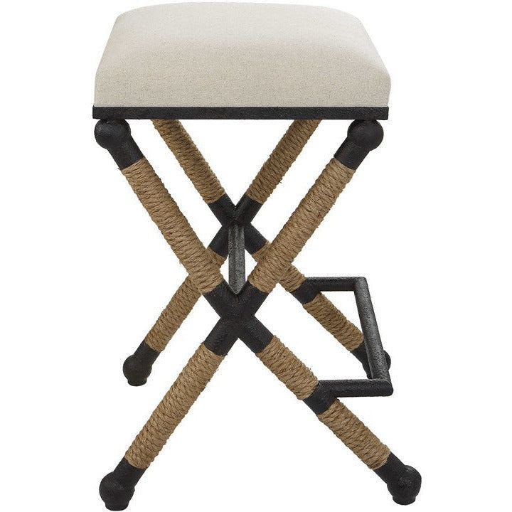 Uttermost Firth Oatmeal Performance Fabric Counter Stool