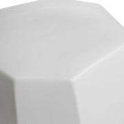Uttermost Maquette White Ceramic Garden Stool