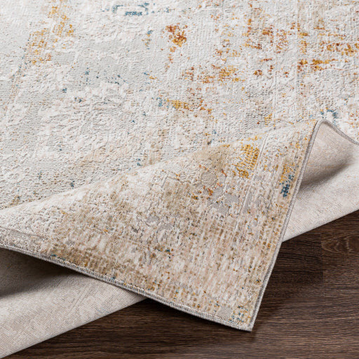 Surya Rugs Carmel Collection Light Gray, Dark Blue, Off White, Gray, Mustard, Brown, Taupe & Brick Red Area Rug CRL-2307