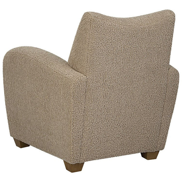 Uttermost Teddy Latte Faux Shearling Accent Chair
