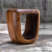 Uttermost Loophole Natural Wash Suar Wood Accent Stool