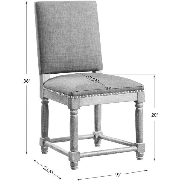 Uttermost Laurens Weathered Gray Dining Chair