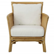 Uttermost Pacific White Performance Fabric Cane Armchair