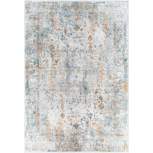 Surya Rugs Carmel Collection Taupe, Blue, Mustard, Off White & Light Gray Area Rug CRL-2317