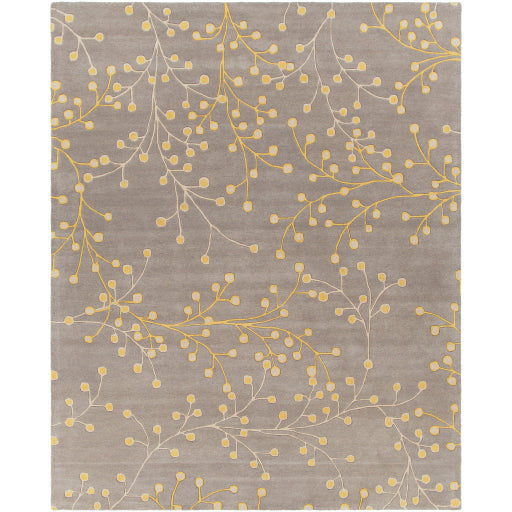 Surya Rugs Athena Collection Charcoal, Taupe & Mustard Area Rug ATH-5060