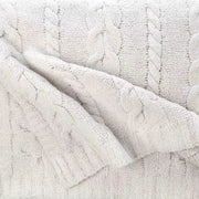 Kashwere Lounge Ultra Soft Wide Cable Cozy Throws Available In Bone