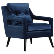 Uttermost O’Brian Ink Blue Velvet Contemporary Armchair