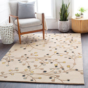 Surya Rugs Athena Collection Beige, Wheat, Ink Blue, Brown & Denim Area Rug ATH-5116