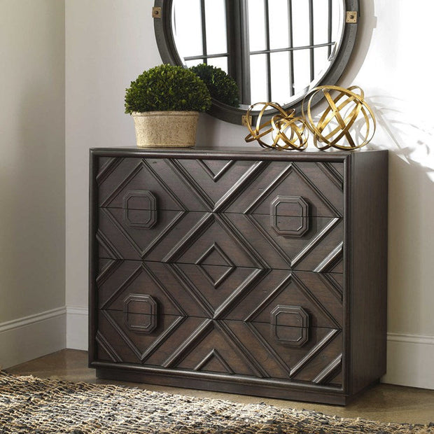 Uttermost Mindra Transitional 4 Drawer Accent Chest
