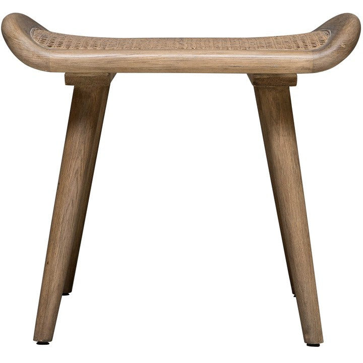 Uttermost Arne Woven Straw Seat Wood Small Bench
