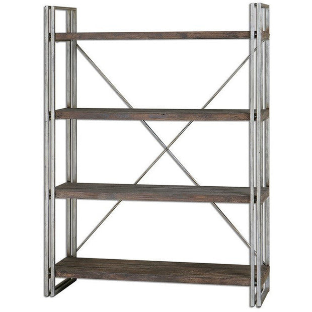 Uttermost Greeley Rustic Modern Etagere Bookcase