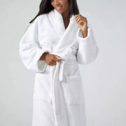 Kashwere Ultra Soft Lani Diamond Spa Robe Available In White