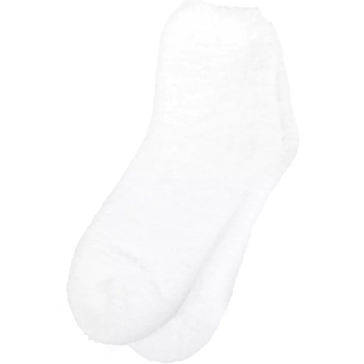 Kashwere Ultra Soft White Plush Spa Socks