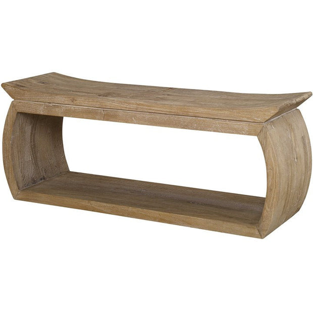 Uttermost Connor Reclaimed Wood Rustic Modern Bench